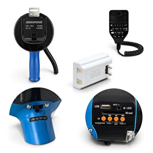 Mv-4190 Megafon Bt-usb-aux-sd Girişli Şarjlı Mikrofonlu
