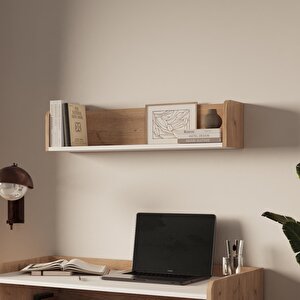 X2110 Daffy Duvar Rafı Sepet-beyaz - 94 Cm Geniş, 24 Cm Derin Ve Yuvarlatılmış Köşeli