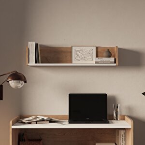 X2110 Daffy Duvar Rafı Sepet-beyaz - 94 Cm Geniş, 24 Cm Derin Ve Yuvarlatılmış Köşeli