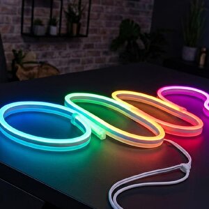 Pm-17903 12volt 5metre Rgb Neon Led Şerit 6x12mm