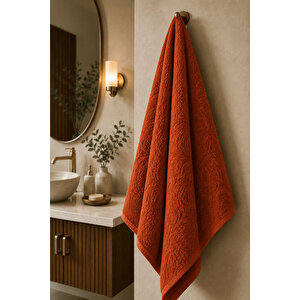 Büyük Banyo Havlusu 90x150 Cm Ivy Collection 650 Gr Kiremit