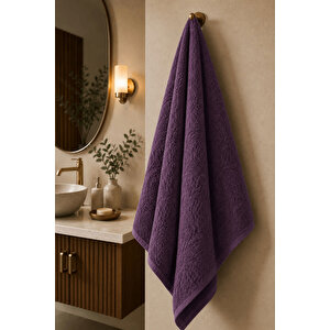 Büyük Banyo Havlusu 90x150 Cm Ivy Collection 650 Gr Mor