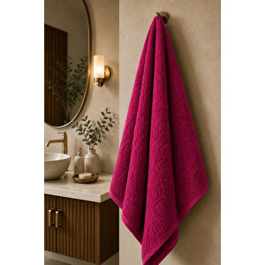 Büyük Banyo Havlusu 90x150 Cm Ivy Collection 650 Gr Fuşya