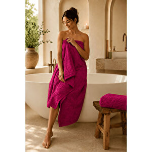 Büyük Banyo Havlusu 90x150 Cm Ivy Collection 650 Gr Fuşya
