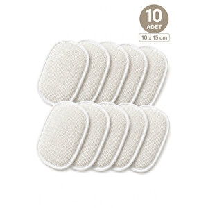 10 Adet Tek Kullanımlık Banyo Lifi 10x15 Cm Hijyenik El Geçirmeli Duş, Spa, Otel Ve Seyahat Lifi