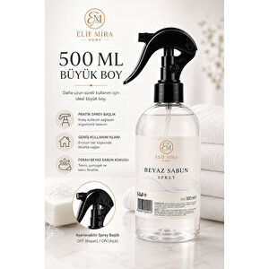 Oda Kokusu Sprey Beyaz Sabun Kalıcı Oda Parfümü 500 Ml