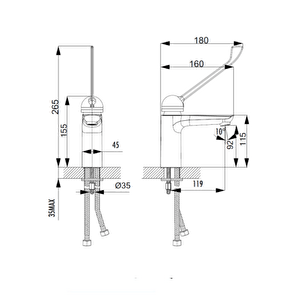 Solo Medikal Lavabo Armatürü So1105