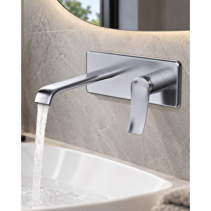 Lua Ankastre Lavabo Armatürü Krom Krom
