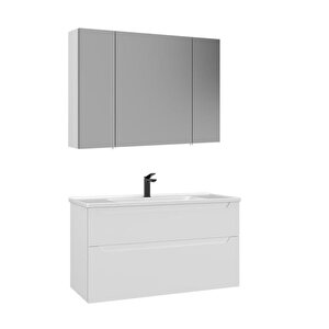 Messina 100 Cm Banyo Dolap Takımı Mat Kaşmir