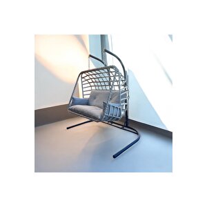 Çift Kişilik Rattan Örgü Salıncak , Hamak