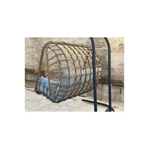 Çift Kişilik Rattan Örgü Salıncak , Hamak