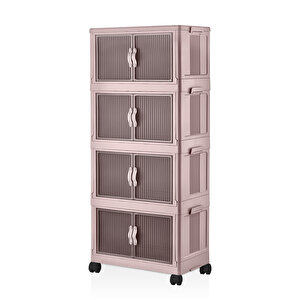Katlanabilir Modüler Dolap 4 Lü 54 Cm X 31,7 Cm X 127 Cm