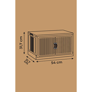 Katlanabilir Modüler Dolap Tekli 54 Cm X 31,7 Cm X 31,7 Cm