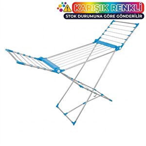 Saraylı Defne Karışık Renk Kanatlı Çamaşır Kurutma Askısı 180x117x56 Cm