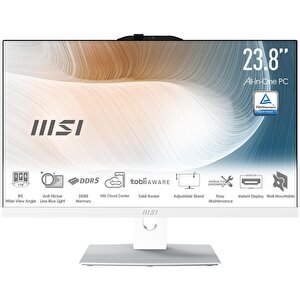 Msi Modern Am242p 1m-2288eu 23.8 Fhd 16:9 (1920x1080) Core 7 150u 16gb Ddr5 512gb Ssd Fdos Beyaz Aio Pc
