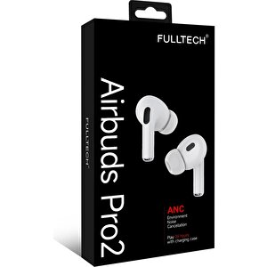 Airbuds Pro2 Anc Gürültü Engellemeli Kablosuz Bluetooth 5.3 Tws Kulaklık 24 Saat Kullanım Ios Android – Beyaz