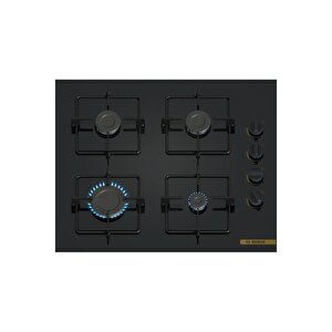 Pop6c7o12o Serie 4 Gazlı Ankastre Ocak Sert Cam Siyah 60 Cm