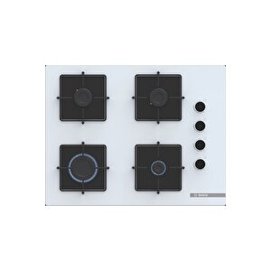 Pop7c2p31o Serie 4 Gazlı Ankastre Ocak Sert Cam Beyaz 67 Cm