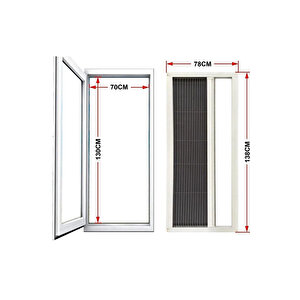 Özel Ölçü Pli̇se Si̇nekli̇k 90x210 Cm'e Araliğina Kadar Akordi̇yon Balkon Kapi Si̇nekli̇ği̇