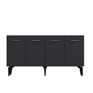 150dhdk2AG Eros Konsol Ve Tv Sehpasi, Üni̇tesi̇ Antrasit-Gümüş Antrasit Gümüş