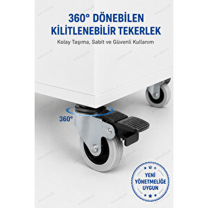 Yeni Yönetmeliğe Uygun Model Seyyar Lavabo Tekerlekli Mobil Lavabo Şarjlı Musluklu 10+10 L Hazneli Kurulu
