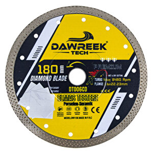 180mm Premium Sürekli Çember Pro Elmas Testere Seramik