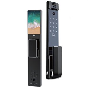 Akıllı Kilit Retina30 Ultra, Yüz Tanıma, Avuç Tanıma, İç Kamera, Parmak İzi,Şifre,Kart,Kamera, Wifi Bağlantılı, İç panel Ekran