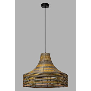 Linda Modern Tasarımlı Bohem &rustik Rattan Sarkıt Avize - Salon,mutfak,yemek Odası,antre,yatak Odası, Cafe,restoran,otel Aydınlatması