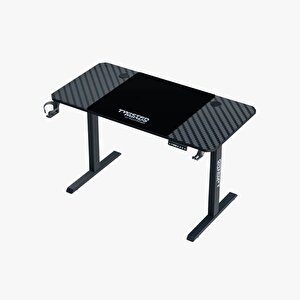 T Ayak Tm-paradox120-b Motorlu (74-118cm) Yüksekli̇k Ayarli Karbon Fi̇ber Oyuncu Masasi - Si̇yah