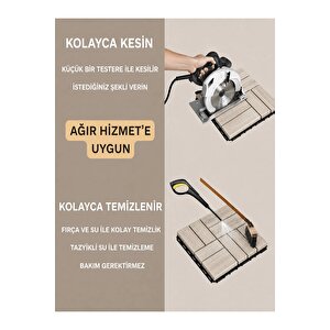 Nordic Akasya Parke Masif Geçmeli Karo Deck Yağsız Naturel Ahşap Yer Döşemesi