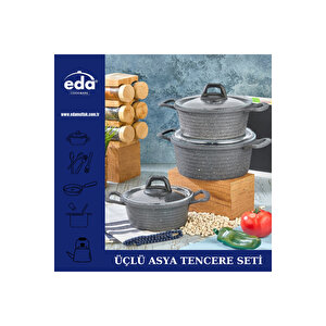Üçlü Asya Derin Tencere Seti 16/18/20