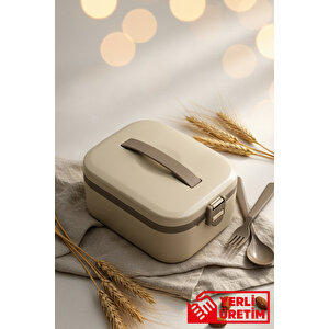 Eco Lunchee - Sızdırmaz Vakum Kapaklı Ayarlanabilir Bölmeli Yemek Kabı Lunchbox 650 Ml
