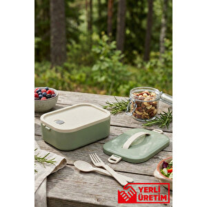 Lunchee - Çelik Hazneli Sızdırmaz Vakum Kapaklı Yemek Kabı Lunchbox 650 Ml