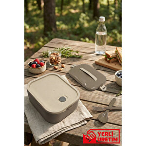 Lunchee - Çelik Hazneli Sızdırmaz Vakum Kapaklı Yemek Kabı Lunchbox 650 Ml