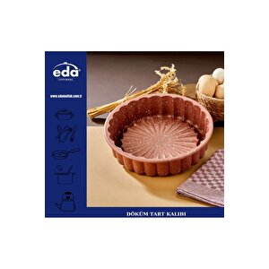 Granit Kaplama 26 Cm Dilimli Tart Kalıbı Rosegold