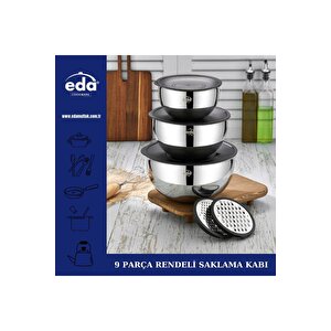 9 Parça Rendeli̇  Saklama Çirpma Kabi