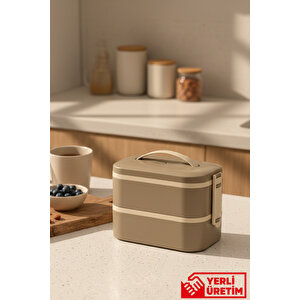 Eco Tier - 2 Katlı Ayarlanabilir Bölmeli Sızdırmaz Kapaklı Lunchbox 1000 Ml