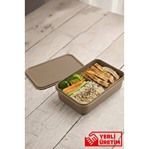 Terra - 3 Bölmeli Lunchbox Yemek Saklama Kabı Beslenme Kutusu 750 Ml