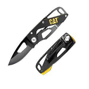 Da980265 Kemer Askı Kancalı Katlanabilir 13cm Paslanmaz Çelik Siyah Kamp Çakısı