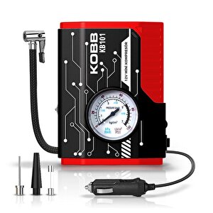 Kb101 12volt 100 Psi Analog Göstergeli Lastik Şişirme Hava Pompası