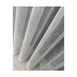 Şantuklu Bambu Modern Zari̇f 1/3 Sık Pileli Tül Perde Ütü İstemez - En Çok Tercih Edilen Model - 420x220 Cm 420x220 cm