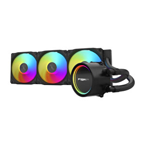 Ae36-b 360mm Argb 3 Fanli (lga1851/1700/1200/am4/am5) Uyumlu Cpu Si̇yah Sivi Soğutucu