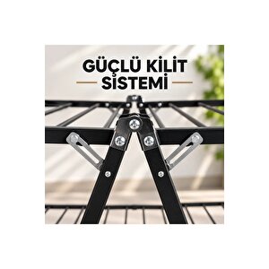 Exclusive 2 Katlı Çamaşır Kurutmalık Askılık Borulu Çamaşır Kurutma Askısı