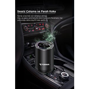 Araç İçi Aroma Difüzörü Hava Nemlendirici Rgb Işıklı Şarjlı Oda Ve Araba Kokusu Tcf04 Blue Men