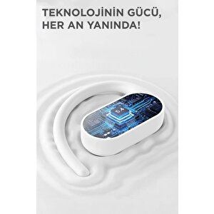 Lenovo Thinkplus Bluetooth Kulaklık Akıllı Dijital Göstergeli 5.4 Kablosuz Kulaklık Lk2 Beyaz