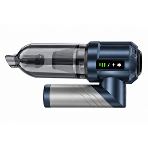 Auhma Ahv-06 22.000pa 6000mah Kablosuz Araç Süpürgesi Brushless Motor Katlanabilir Üfleme Çekme 3 Kademeli Gri-mavi