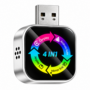 Yeni Nesil Usb 4in1 Kablosuz Carplay & Android Auto Smart Box