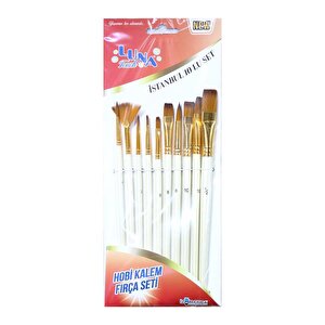 İzmir Fırça Luna Touch Hobi Kalem Fırça İstanbul 10'lı Set 4100551374