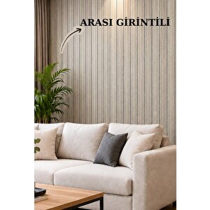 Yapışkanlı Camel Kahve Girintili 3d Akustik Esnek Lambiri 40cmx40cm Duvar Paneli Kağıdı Nw211