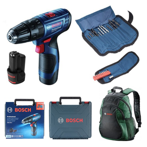 Professional Gsb 120-li 2x2ah Akülü Darbeli Delme/vidalama + 23 Parça Set - 06019g8102 + Bosch Sırt Çantası